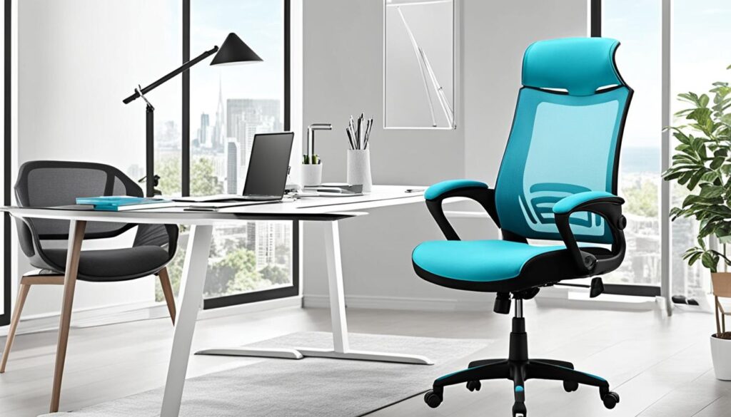 Furmax Ergonomic Office Chair Mid Back Swivel with Back Swivel Lumbar Support Desk - Shop Now!