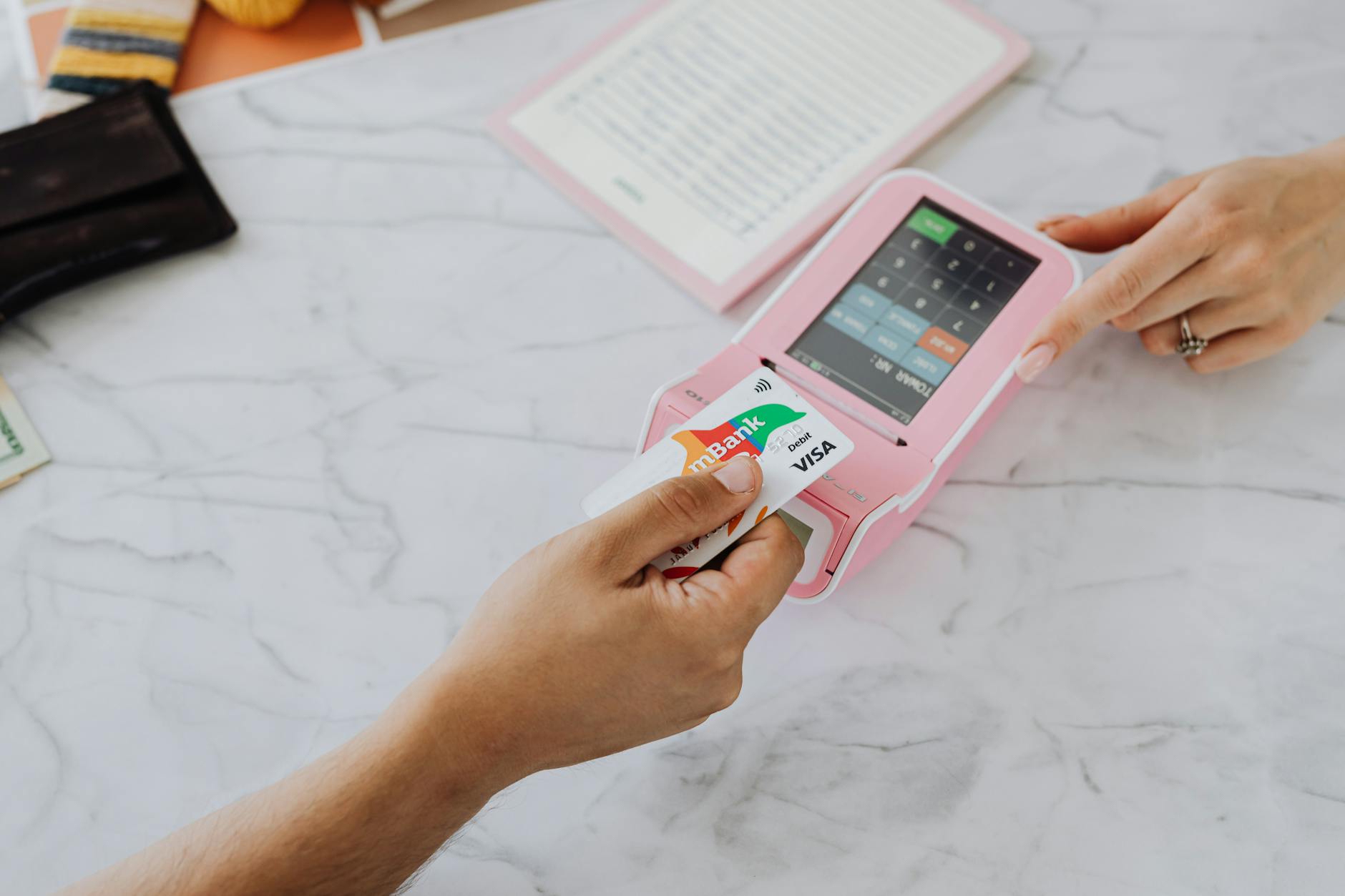 making a payment with a debit card