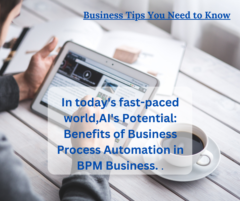 Business Process Automation in BPM Business.