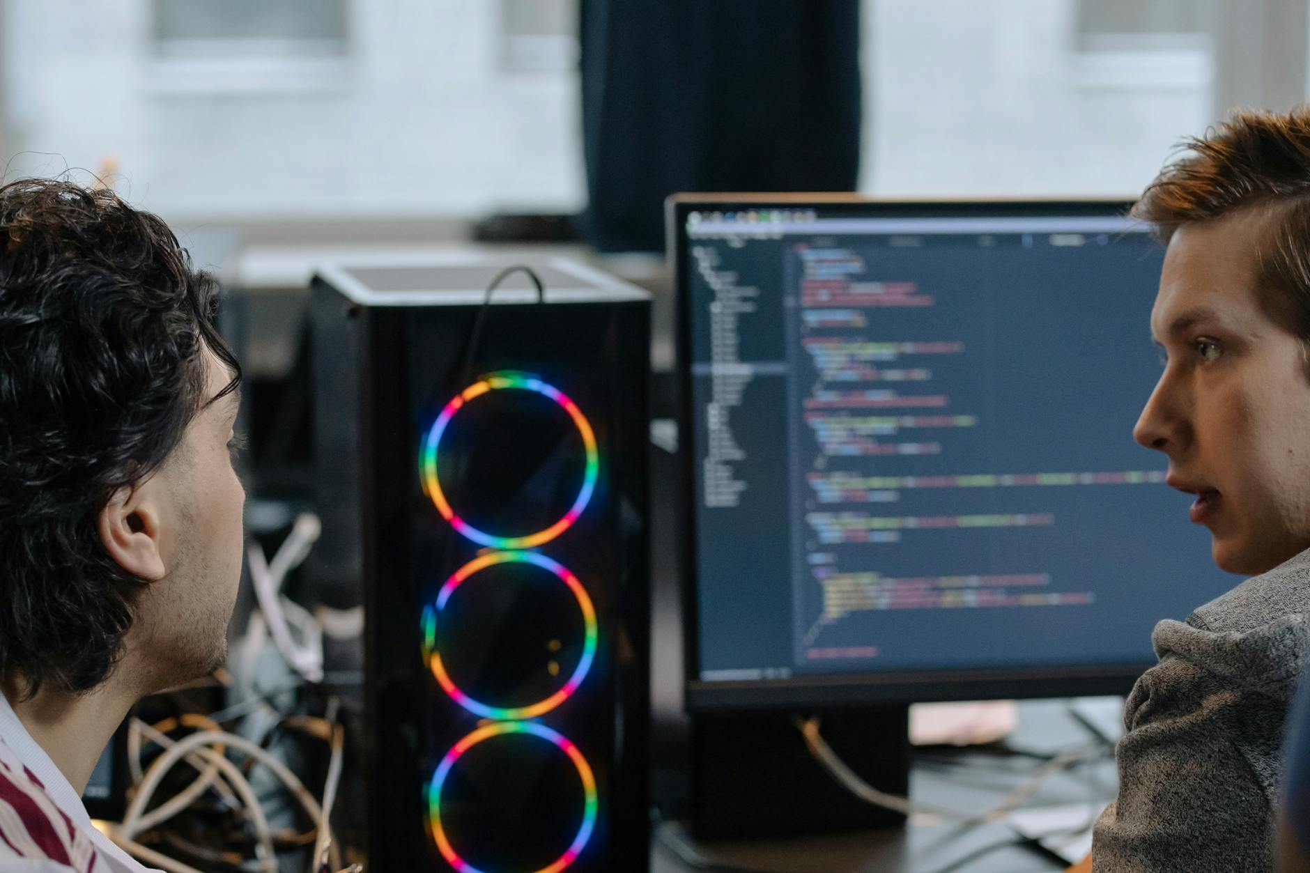 Photo by cottonbro studio on <a href="https://www.pexels.com/photo/men-working-on-a-computer-6804069/" rel="nofollow">Pexels.com</a>